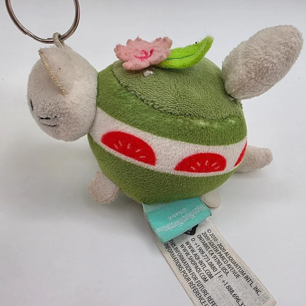 San-X Nyan Nyan Nyanko Plush Keychain‎ Set Food Cat Pudding Matcha Green Yellow